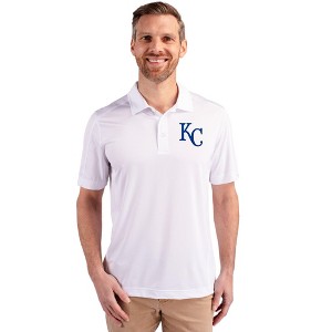 Kansas City Royals Cutter & Buck Prospect Eco Textured Stretch Recycled Mens Big & Tall Polo - 1 of 1
