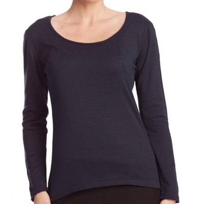 Women's Long Sleeve Scoop Neck Top - ANGEL