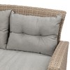 Maggift Patio Seating Sets Rattan Furniture Set Table Chairs,Set with Cushions Outdoor, Cushioned Sofa Armrest Garden, Gray, 27.5"*27.5"*31.1" - 2 of 4
