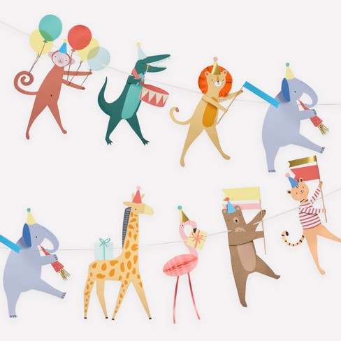 Meri meri animal parade garland pack of 1 target