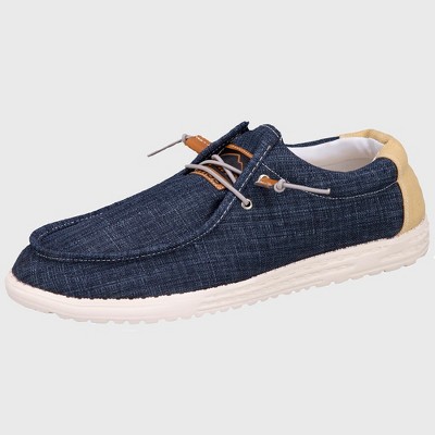 Alpine Swiss Flynn Mens Boat Shoes | Lightweight Slip-On Loafers | Moc Toe Sailing Deck Shoes | Breathable Water-Resistant Summer Shoes | Travel Shoes