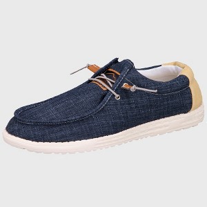 Alpine Swiss Flynn Mens Boat Shoes Casual Slip On Moccasin Loafers Sailing Deck Shoe So Light It Floats On Water - 1 of 4