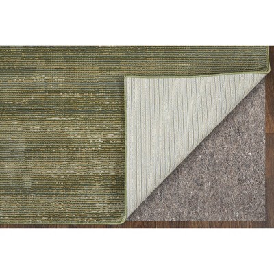 Deja Green and Tan Flat Woven Viscose Area Rug
