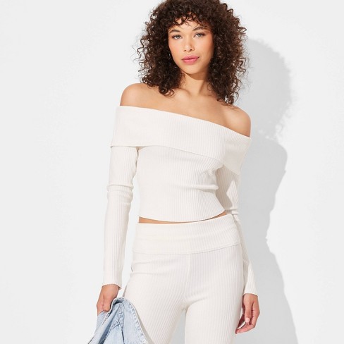 Target off shoulder top sale