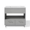 Hyleory Contemporary Bathroom Vanity with Integrated Sink – Faucet Not Included - 2 of 4