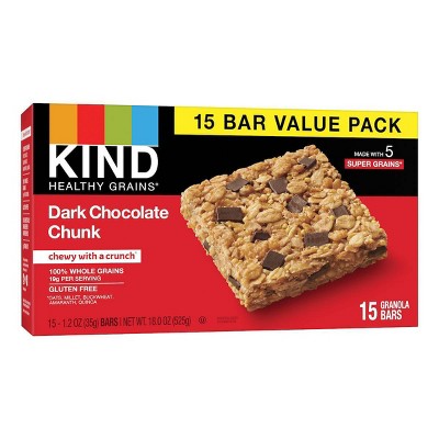 KIND Healthy Grains Bars Dark Chocolate Chunk - 18oz/15ct
