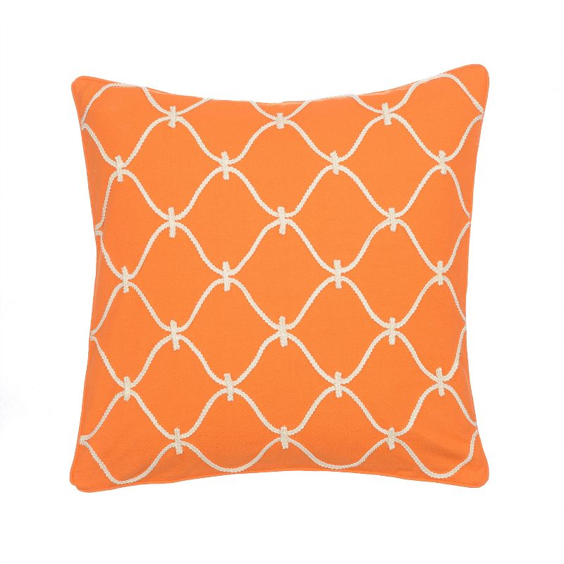 Serendipity - Orange Rope Decorative Pillow - Levtex Home, 1 of 4