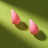 SOHI Women's Barbie Pink The Small Dented Teardrop Stud Earrings - 2 of 4