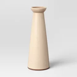 Large Ceramic Taper Candle Holder Cream - Threshold™