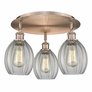 Eaton - 3 Light Flush Mount In Industrial Style-10.5 Inches Tall and 17.25 Inches Wide - 1 of 1