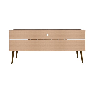 Rustic Brown Solid Wood TV Stand with Cabinets