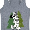 Women's - Disney - Mickey Patterned Trees Graphic Racerback Tank - 2 of 4