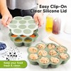 Prep Silicone Baby Food Freezer Tray with Clip-on Lid, 2oz x 10 Silicone Freezer Molds, BPA-Free Baby Food Storage - 4 of 4
