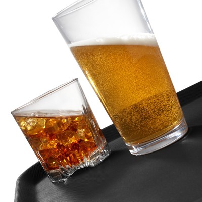 Jubilee Black Non-Slip Rectangular Heavy-Duty Serving Trays, Set of 2