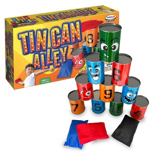 Thin Air Games Tin Can Alley – Bean Bag Toss, 10 Cans & 3 Bags, 2-4 Players - 1 of 4