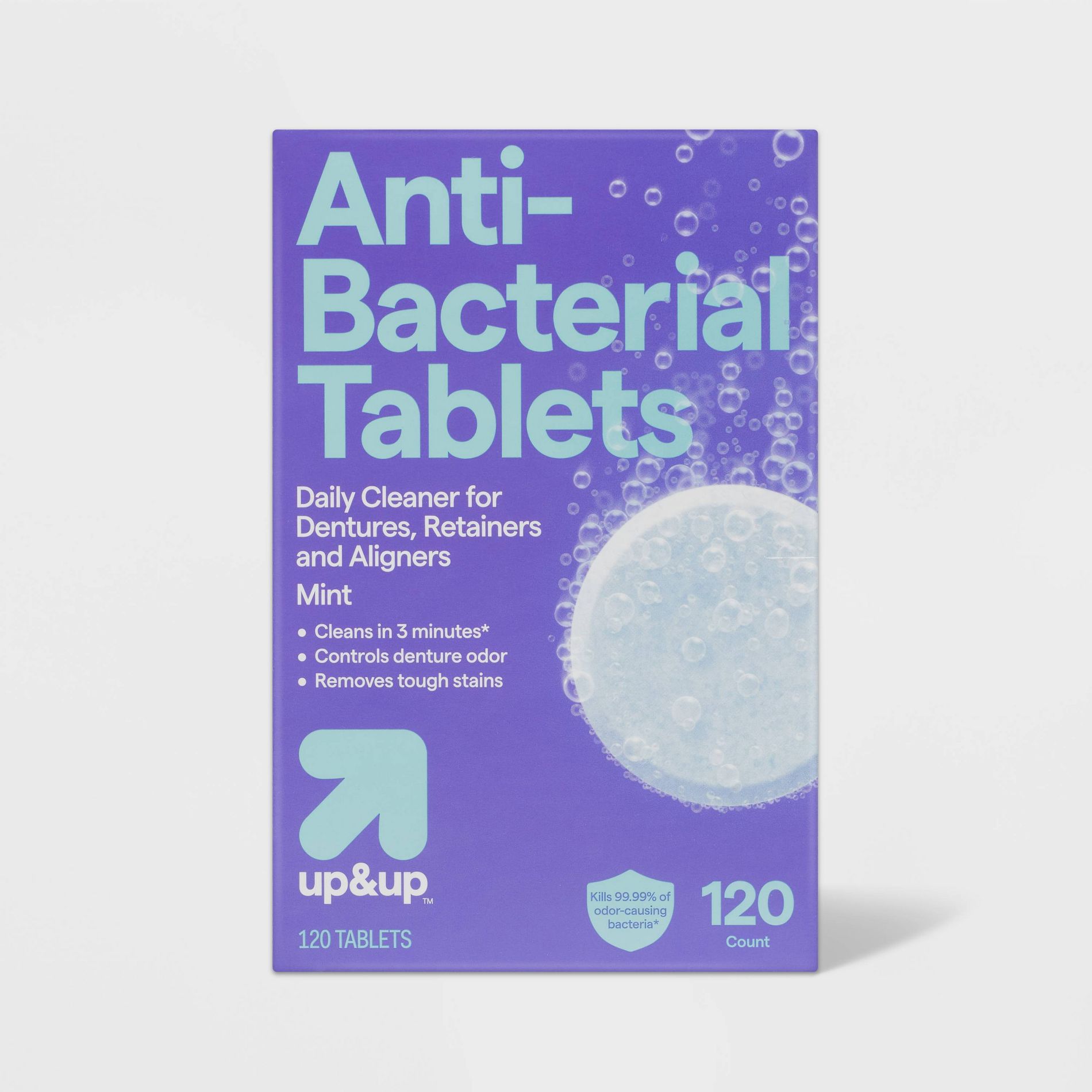 Denture and Retainer Tablets - Mint - 120ct - up&up™