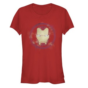 Juniors Womens Marvel Avengers: Endgame Smudged Iron Man T-Shirt - 1 of 3