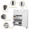 ELECWISH Shoe Cabinet with Doors, Slim Freestanding Shoe Storage Cabinet, 22 Pair Shoe Rack Organizer with 3 Flip Drawers for Entryway - 4 of 4