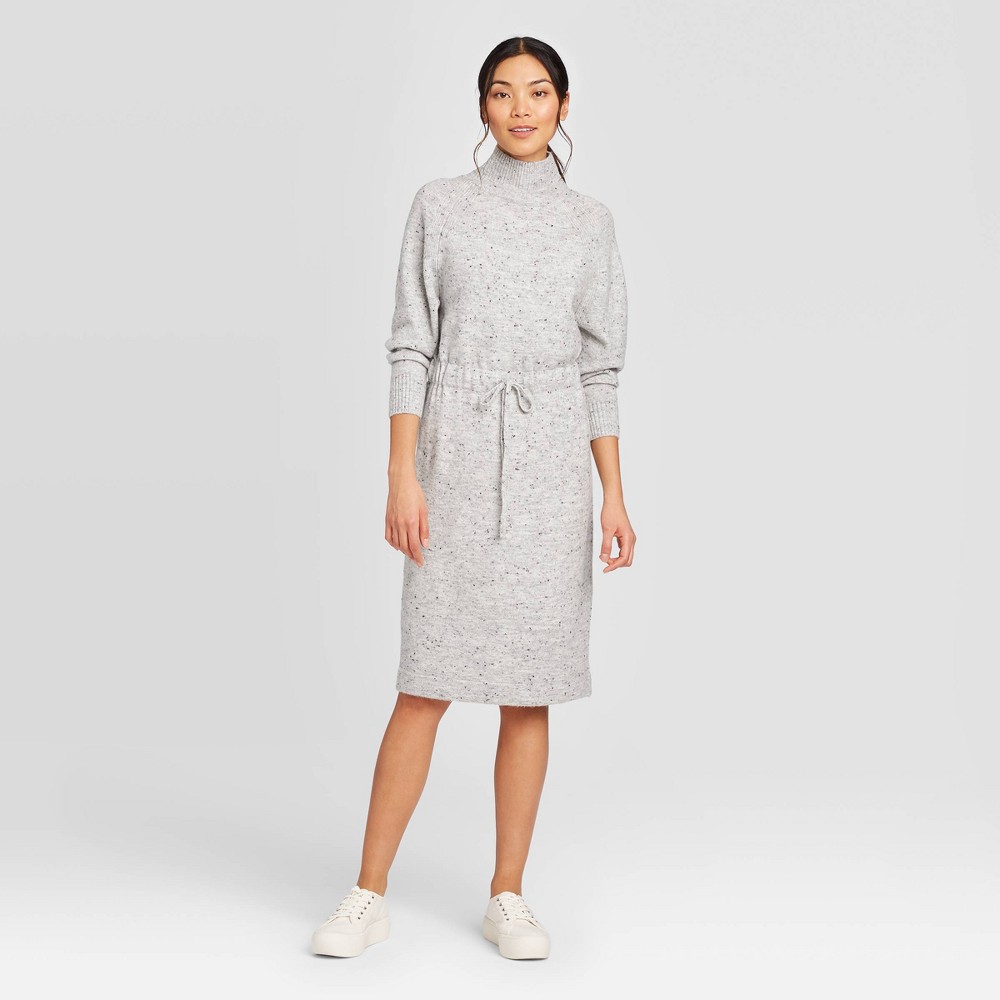 Women's Long Sleeve Mock Turtleneck Dress - Prologue Gray XXL, Women's was $39.99 now $27.99 (30.0% off)