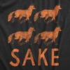 Womens  Four Fox Sake T Shirt Funny Sarcastic Play On Words Text Graphic Novelty Tee For Ladies - Crazy Dog Women's T Shirt - 2 of 4