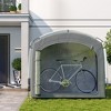 Outsunny Bike Storage Shed Tent, Portable and Waterproof with 210D Oxford Fabric and Carry Bag for 3-4 Bicycles - 2 of 4