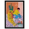 15" x 21" Boho Wildcat Patterns Animals Framed Wall Art Print Orange - Wynwood Studio: Modern Decor, Digital Art - 3 of 4