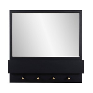 Howard Elliott 24"x24" Wall Mirror: Modern Rectangle, MDF Frame, No Assembly Required - 1 of 4