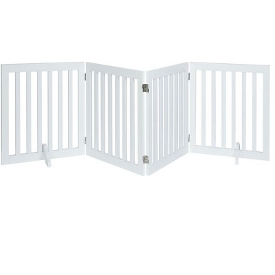 unipaws Classic Indoor Dog Gate Wooden Pet Safety Gate