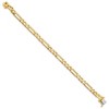 Black Bow Jewelry 6mm 14K Yellow Gold Solid Fancy Figaro Chain Bracelet, 8 Inch - 2 of 3
