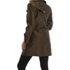 Women's Metallic Double Breasted Rain Jacket - ANGEL - 2 of 4
