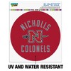 Nicholls State University Colonels Logo Automotive Car Window Locker Circle Bumper Sticker - 2 of 4