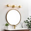Elegant Lighting Rogelio 3 light Black and Clear Bath Sconce - 2 of 4