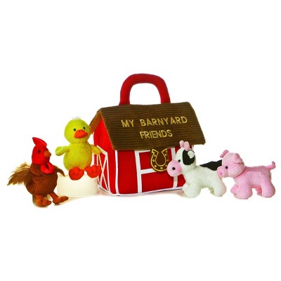 ebba Baby Talk 6" My Barnyard Friends II Multicolored Stuffed Animals