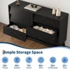GustoWave 6-Drawer Dresser for Bedroom, 47.2" Wide Mid Century Chest of Drawers, Wooden Dresser TV Stand, Vintage Dressers with Bevel Design - 3 of 4