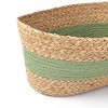 Natural Rope Basket with Green Stripe - Bullseye's Playground™ - 3 of 3