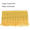 Fringe Tassel Lace Trim, 11 Yards 2.4 inch Wide, Sewing Trim for Curtain Embellishment Lamp Shade Tablecloth Stage Decor DIY Craft - 3 of 4