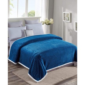 Sheridan Ultra Plush and Cozy Braided Faux Shearling Blanket - 1 of 4