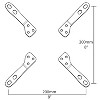 Mount-It! VESA Mount Adapter Kit | TV Wall Mount Bracket Adapter Converts | Fits Most 23 Inch to 42 Inch TVs and Monitors | Hardware Included | Black - 4 of 4