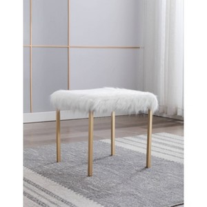 18" Square Metal Ottoman - WOVENBYRD - 1 of 4