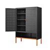 RISOKEYS Five-Layer Freestanding Metal Shoe Storage Cabinet with Doors,Organizer Shoe Storage Cabinet for Entryway,Hallway - 4 of 4