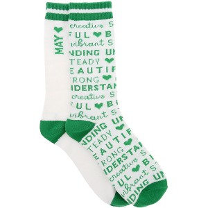 Pavilion Gift Company - May - M/L Unisex Crew Sock - Socks - 1 of 4