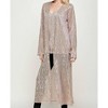 Women's Long Sequin Cardigan - CARAMELA - 4 of 4