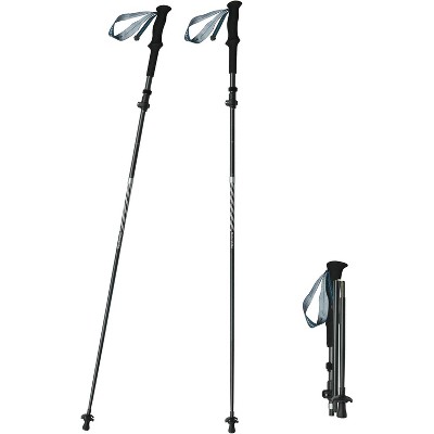 Naturehike Aluminum Trekking Poles, Lightweight Folding Hiking Poles, Adjustable 115-135cm, Compact 36cm, Walking Sticks for Hiking & Camping