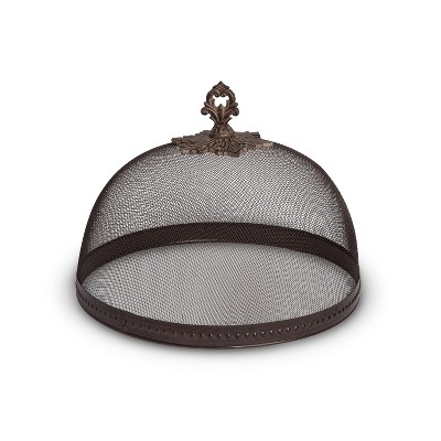 GG Collection Large 14-Inch Diameter Hammered Metal Meshed Dome