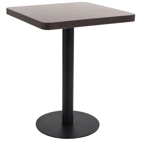 vidaXL Bistro Table Dark Brown 23.6 in.x23.6 in. MDF - image 1 of 4