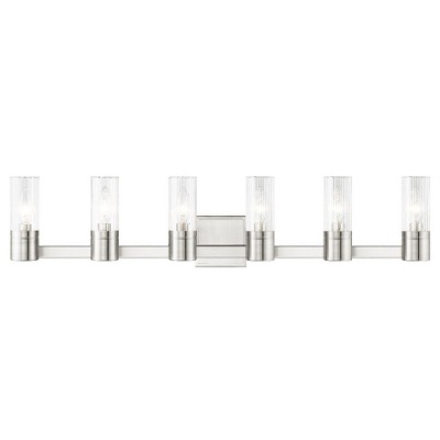 Livex Lighting Midtown 6 - Light Vanity in  Brushed Nickel