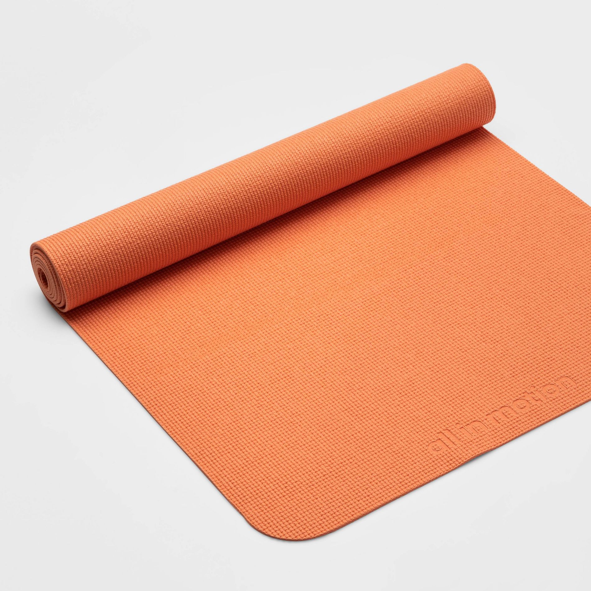 Yoga Mat 3mm Light Peach - All In Motion™: Non-Slip PVC, Solid Pattern