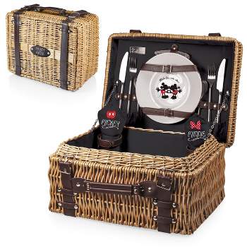 Disney Mickey & Minnie Mouse Champion Picnic Basket by Picnic Time - Black