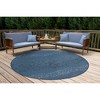 Liora Manne Carmel  Indoor/Outdoor Rug  Navy.. - 4 of 4