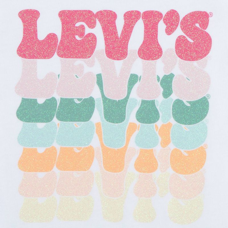Levi&#39;s® Girls' Short Sleeve Retro T-Shirt - White, 4 of 5